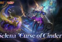 Tampilan Skin Zenith Selena “Curse of Cinder” Mobile Legends